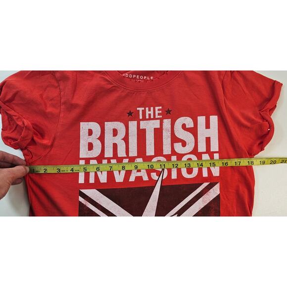 New The British Invasion 1964-1967 rock roll S Distressed festival concert top - Picture 6 of 7